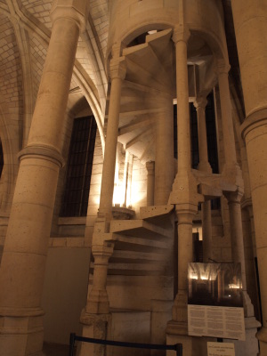 Attarcted to this medieval style staircase.