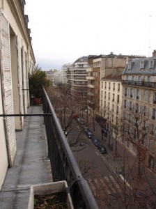 View from street side terrace